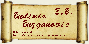 Budimir Buzganović vizit kartica